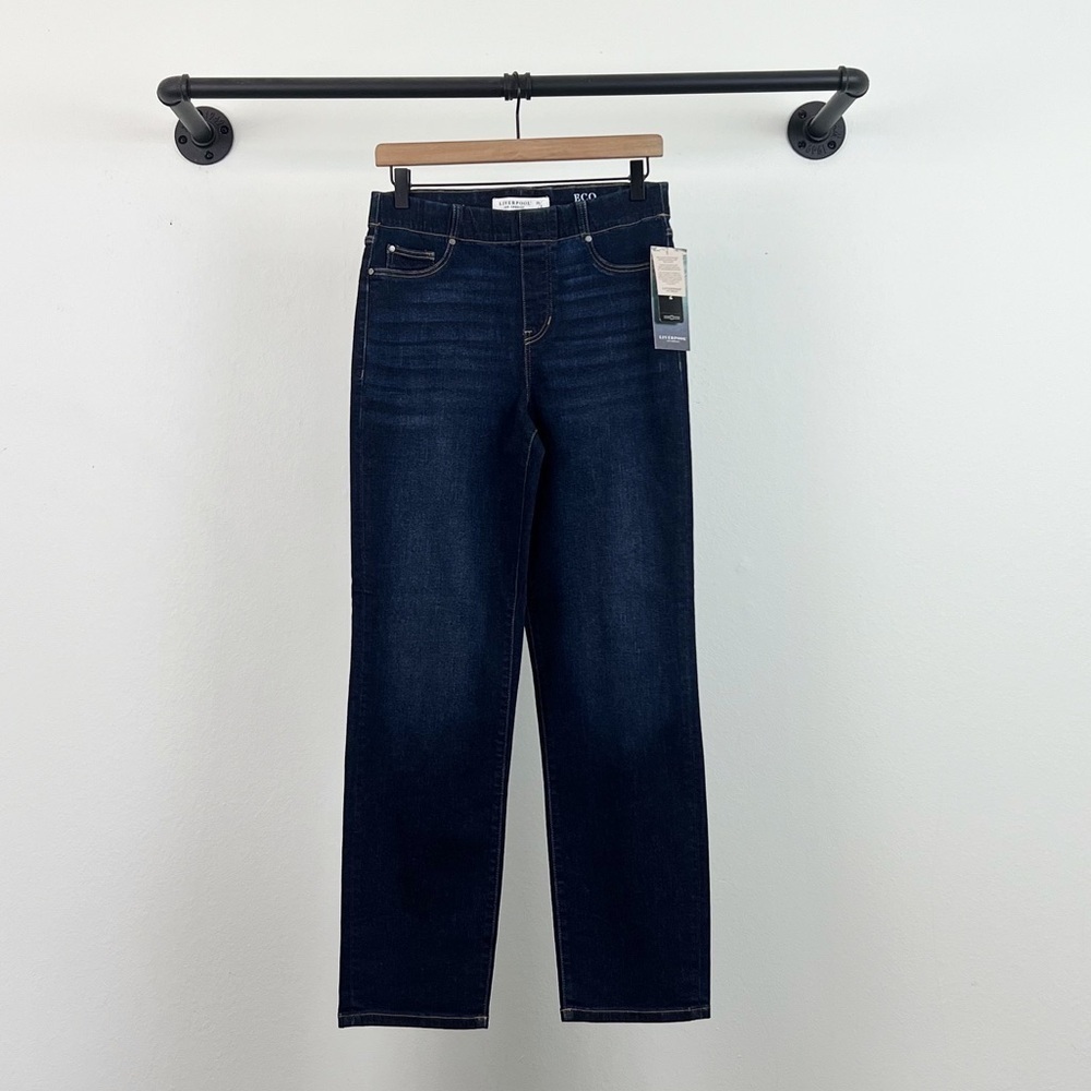 NWT Liverpool Chloe Pull-On Slim Eco Jeans 29" in Canton - Picture 3 of 7
